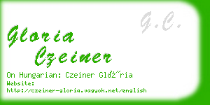 gloria czeiner business card